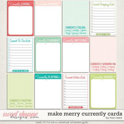 Make Merry Currently Cards by Traci Reed