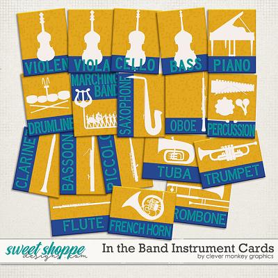 In the Band Instrument Cards by Clever Monkey Graphics 