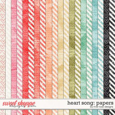 Heart Song: Papers by River Rose Designs