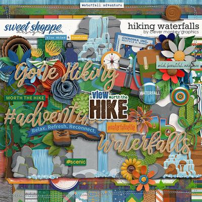 Hiking Waterfalls by Clever Monkey Graphics 