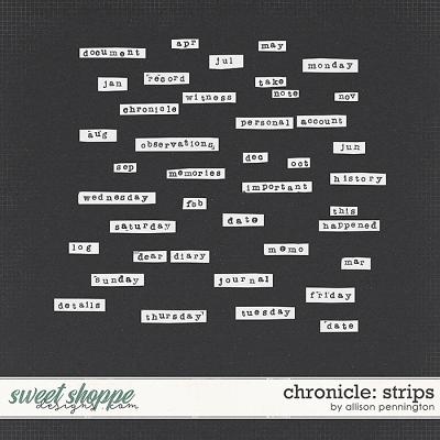 Chronicle: Strips by Allison Pennington