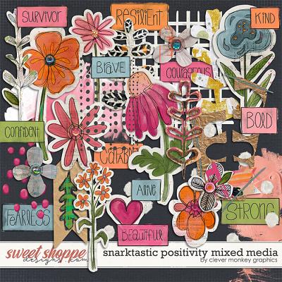Snarktastic Positivity Mixed Media by Clever Monkey Graphics