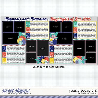 Cindy's Layered Templates - Yearly Recap V2 by Cindy Schneider