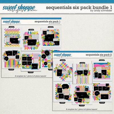 Cindy's Layered Templates - Sequentials Six Pack Bundle 1 by Cindy Schneider