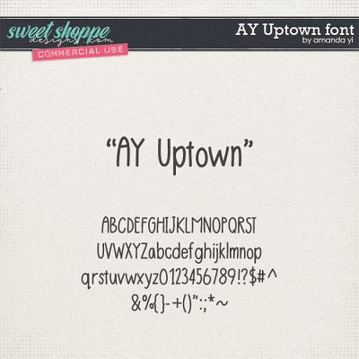 CU AY Uptown font by Amanda Yi