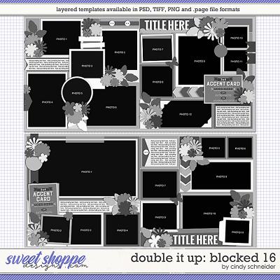 Cindy's Layered Templates - Double It Up: Blocked 16 by Cindy Schneider