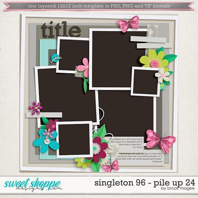 Brook's Templates - Singleton 96 - Pile Up 24 by Brook Magee