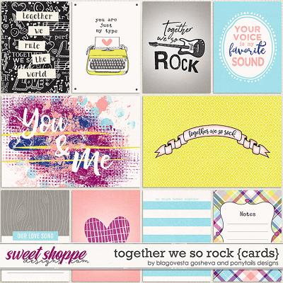 Together we so rock {cards} by Blagovesta Gosheva & Ponytails Designs