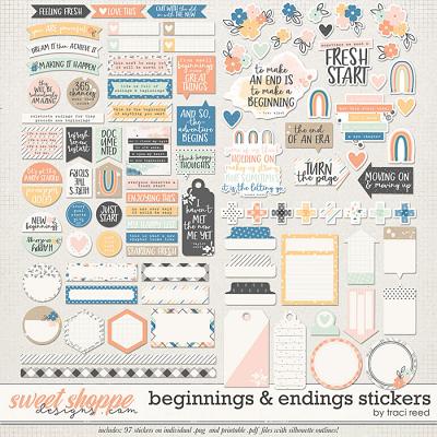 Beginnings & Endings Stickers by Traci Reed