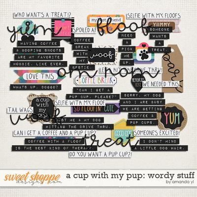 A cup with my pup: wordy stuff by Amanda Yi