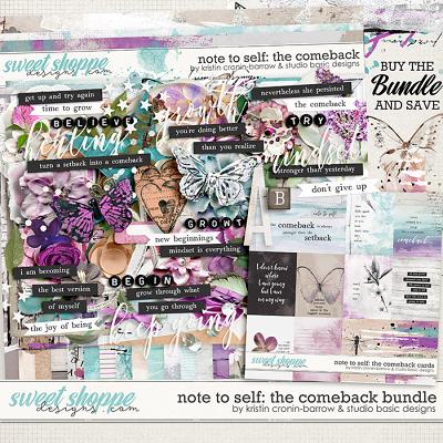 Note to Self: The Comeback Bundle by Kristin Cronin-Barrow and Studio Basic Designs