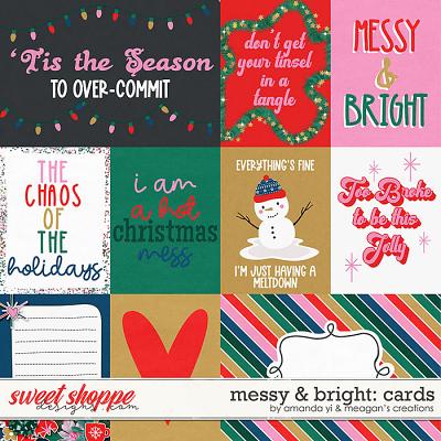 Messy & bright: cards by Amanda Yi & Meagan's Creations