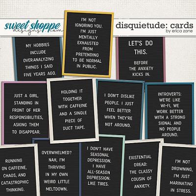 Disquietude: Cards by Erica Zane Disquietude: Cards by Erica Zane