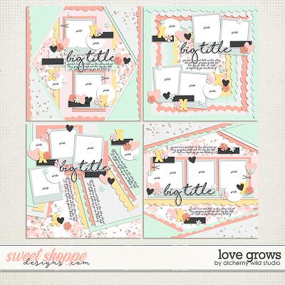 Love Grows Layered Templates by Amber