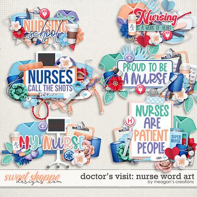 Doctor's Visit: Nurse Word Art by Meagan's Creations
