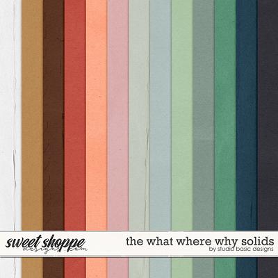 The What Where Why Solids by Studio Basic