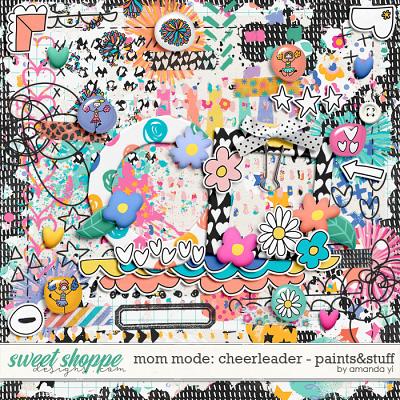 Mom mode: cheerleader: paints&stuff by Amanda Yi
