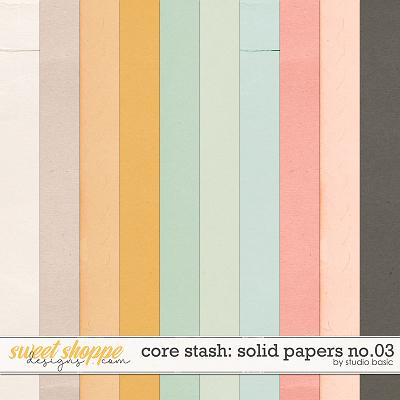 Core Stash: Solid Papers No3 by Studio Basic