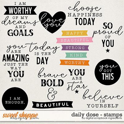 Daily Dose Stamps by Digital Scrapbook Ingredients