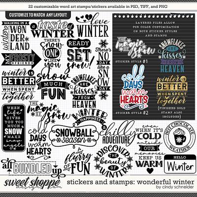 Cindy's Layered Stickers and Stamps: Wonderful Winter by Cindy Schneider