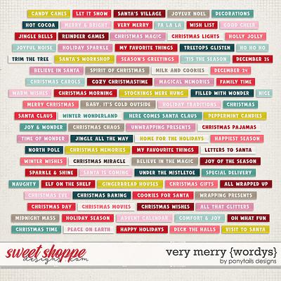 Very Merry Wordys by Ponytails