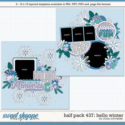 Cindy's Layered Templates - Half Pack 437: Hello Winter by Cindy Schneider