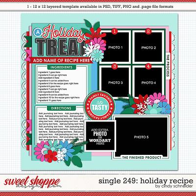 Cindy's Layered Templates - Single 249: Holiday Recipe by Cindy Schneider