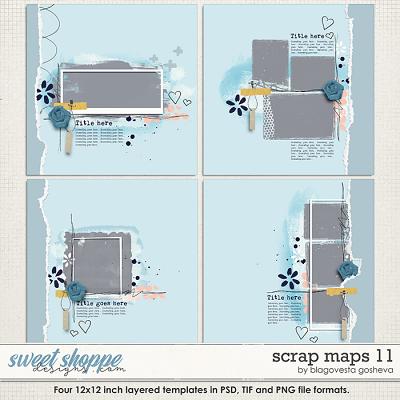 Scrap Maps 11 {layered templates} by Blagovesta Gosheva