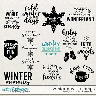 Winter Days | Stamps by Digital Scrapbook Ingredients
