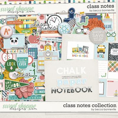 Class Notes Collection by Becca Bonneville