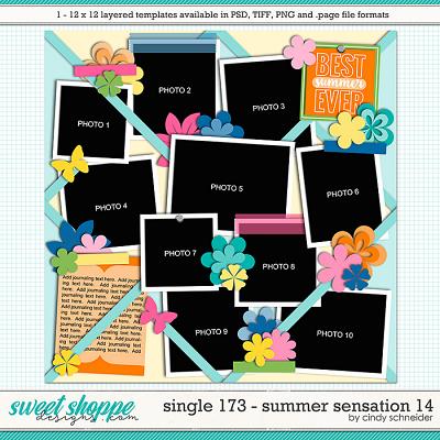 Cindy's Layered Templates - Single 173: Summer Sensation 14 by Cindy Schneider