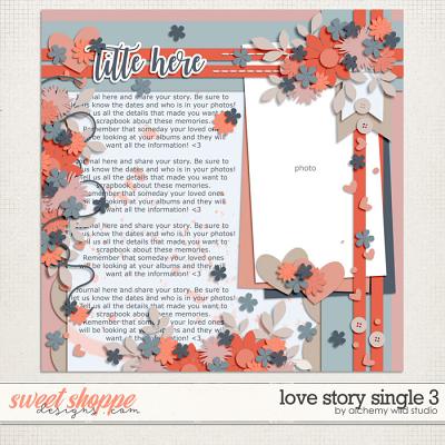 Love Story: Single 3 Layered Template by Amber