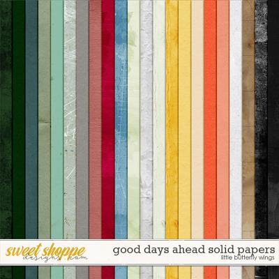 Good days ahead solid papers by Little Butterfly Wings