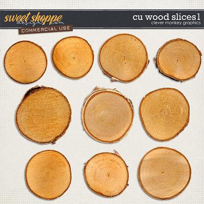 CU Wood Slices 1 by Clever Monkey Graphics