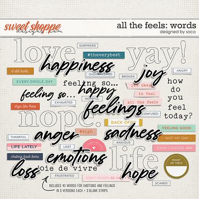 All The Feels: Words | Designed by Soco All The Feels: Words | Designed by Soco