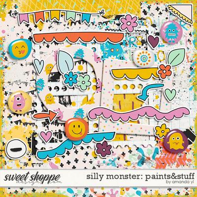 Silly monster: paints&stuff by Amanda Yi