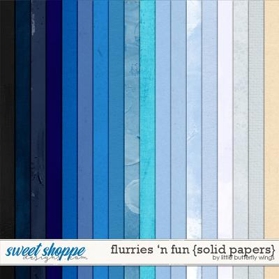 Flurries 'n fun {solid papers} by Little Butterfly Wings