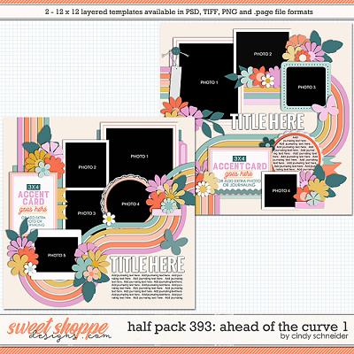 Cindy's Layered Templates - Half Pack 393: Ahead of the Curve 1 by Cindy Schneider