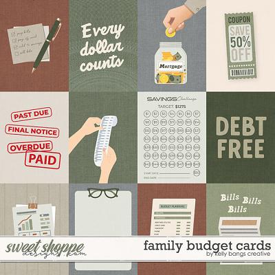 Family Budget Cards by Kelly Bangs Creative Family Budget Cards by Kelly Bangs Creative