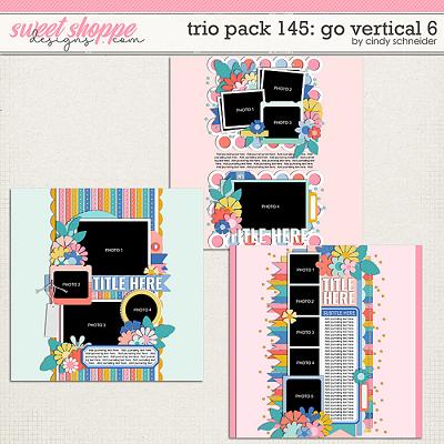 Cindy's Layered Templates - Trio Pack 145: Go Vertical 6 by Cindy Schneider