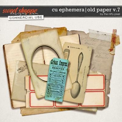 CU EPHEMERA | OLD PAPER V.7 by The Nifty Pixel