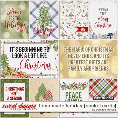 Homemade Holiday Pocket Cards by Ponytails