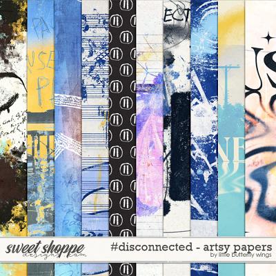 #disconnected - artsy papers by Little Butterfly Wings
