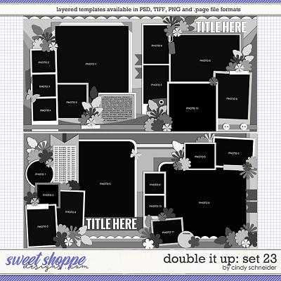 Cindy's Layered Templates - Double It Up Set 23 by Cindy Schneider