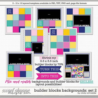 Cindy's Layered Templates - Builder Blocks Backgrounds: Set 2 by Cindy Schneider