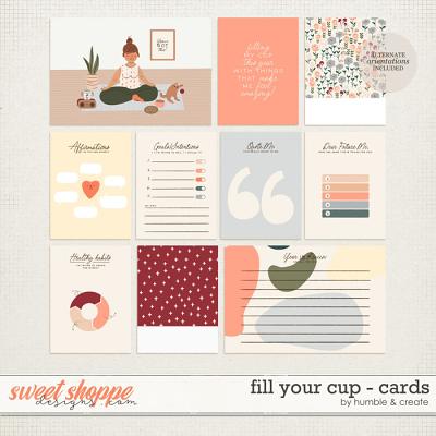 Fill Your Cup | Journal Cards - by Humble and Create