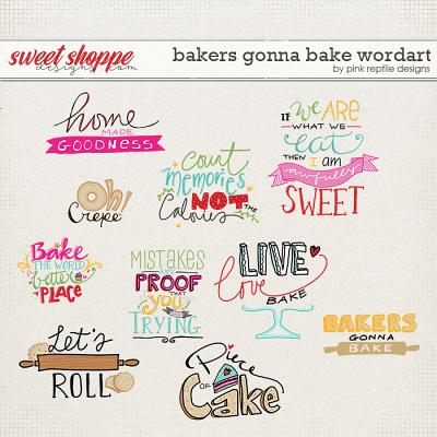 Bakers Gonna Bake Word Art by Pink Reptile Designs