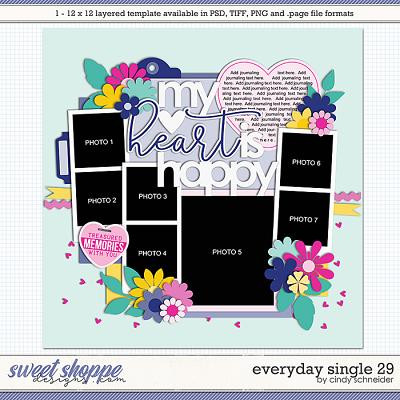 Cindy's Layered Templates - Everyday Single 29 by Cindy Schneider