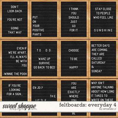 Feltboards: everyday 4 by Amanda Yi