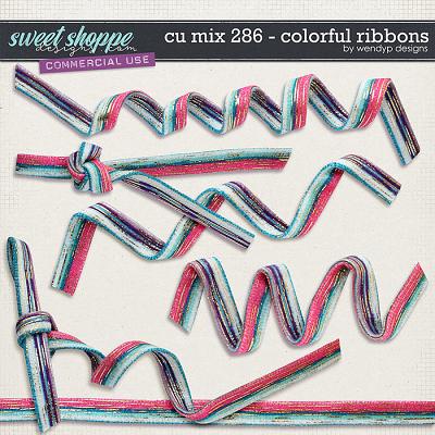 CU Mix 286 - colorful ribbons by WendyP Designs